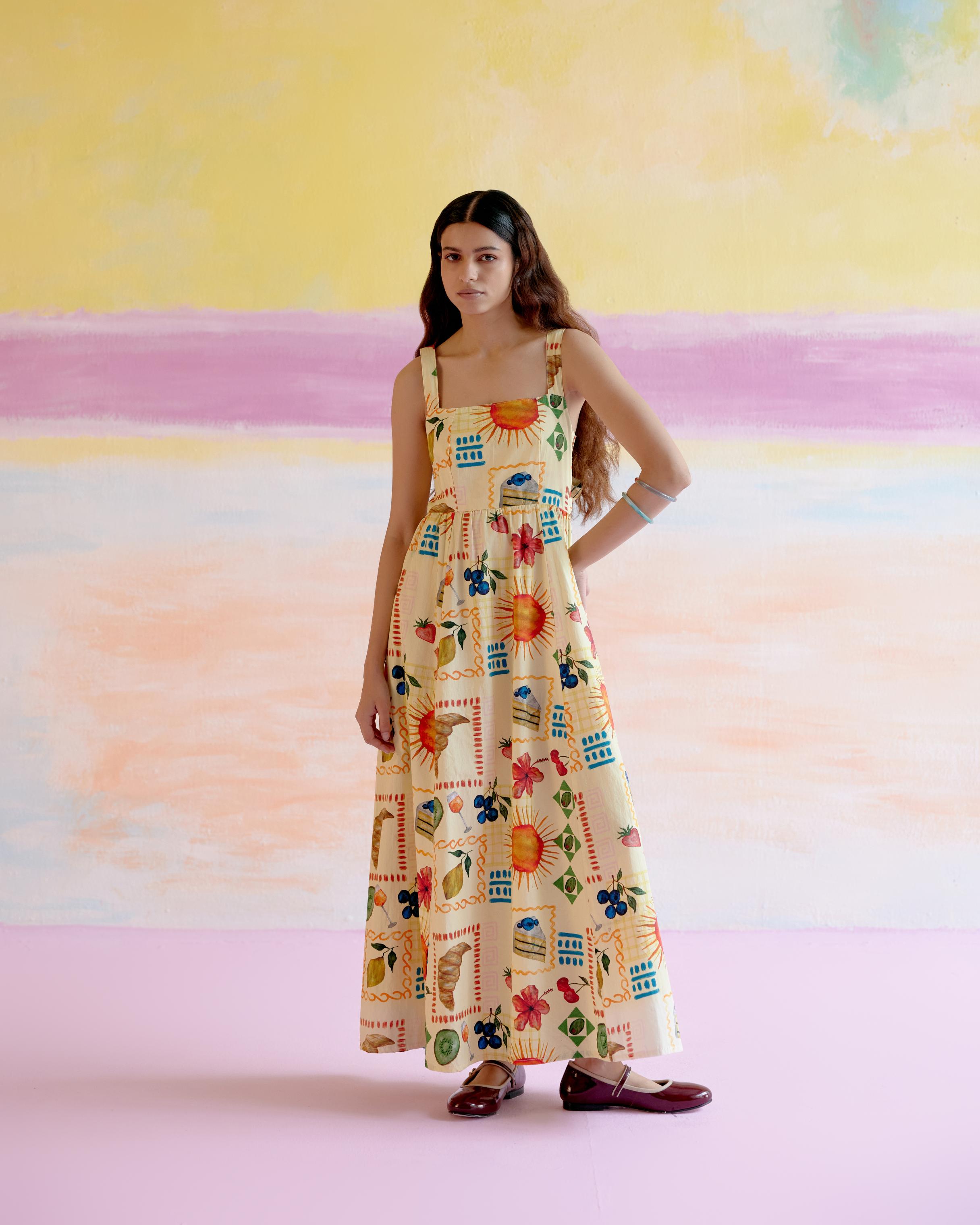 aloha print maxi dress Leilani Dress / Aloha Forest