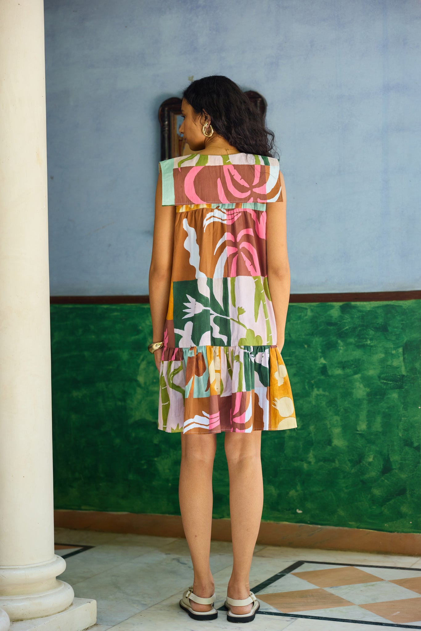 kai shift mini dress Kai Ruffled Shift Dress