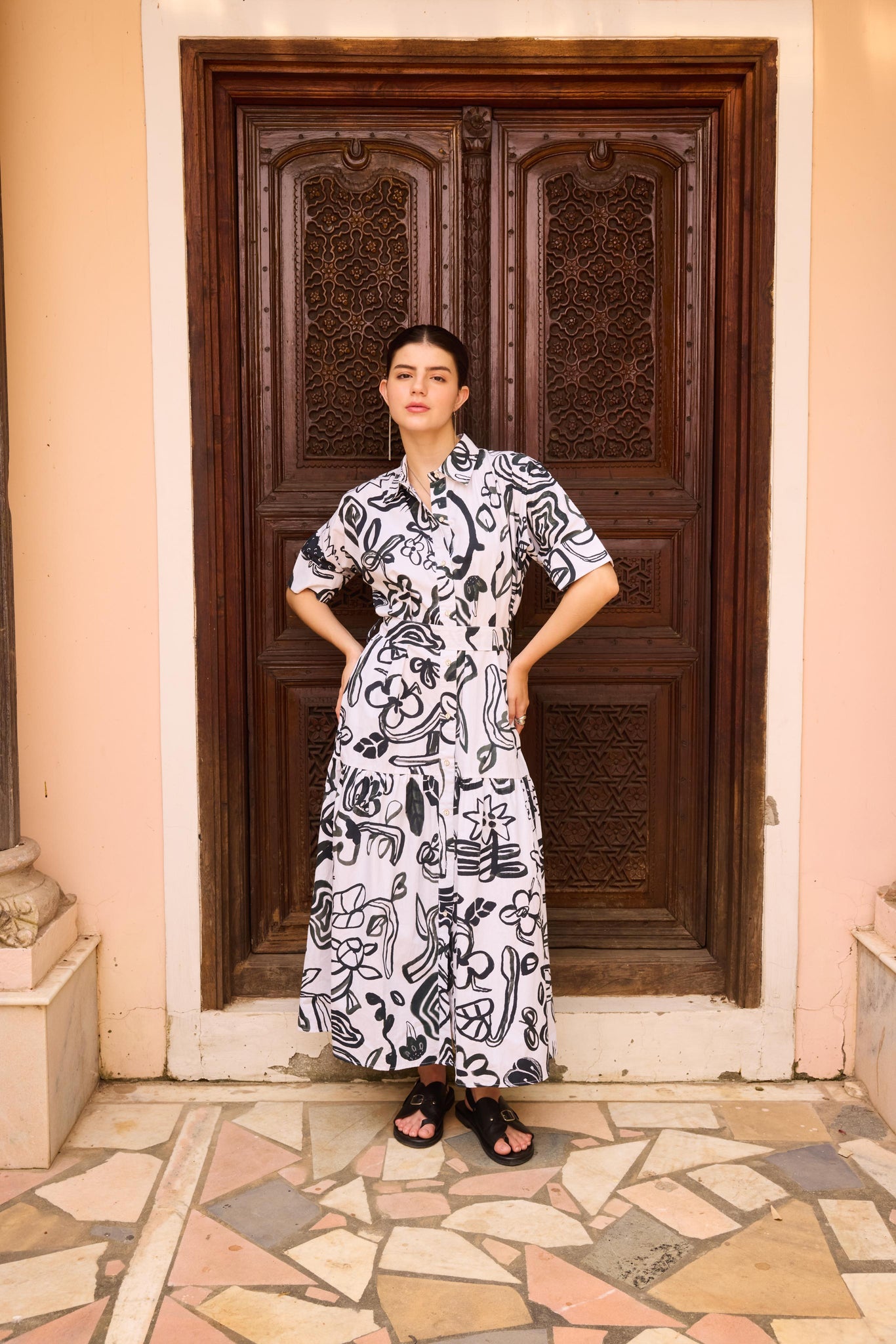 Gina Maxi Shirt Dress