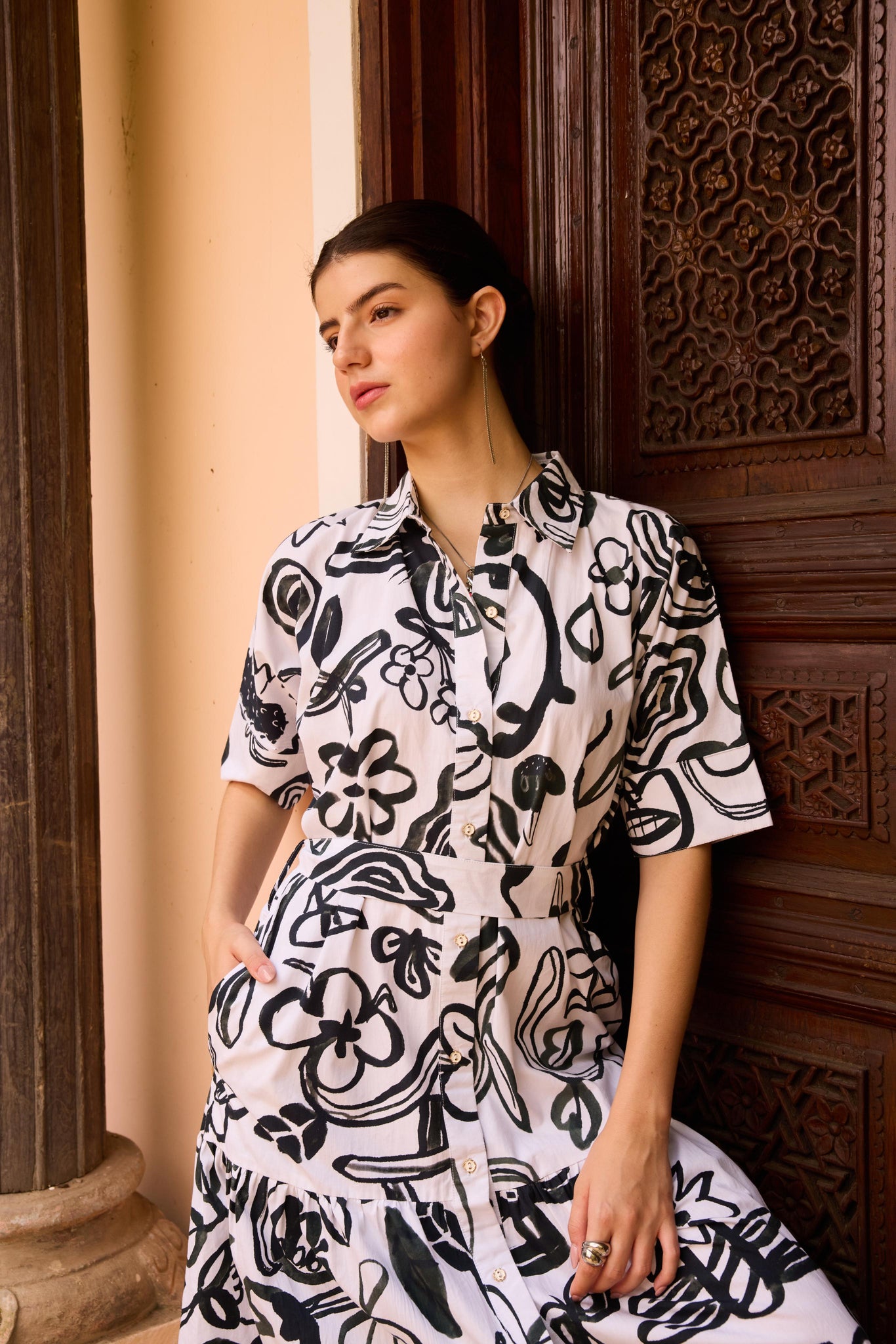 Gina Maxi Shirt Dress