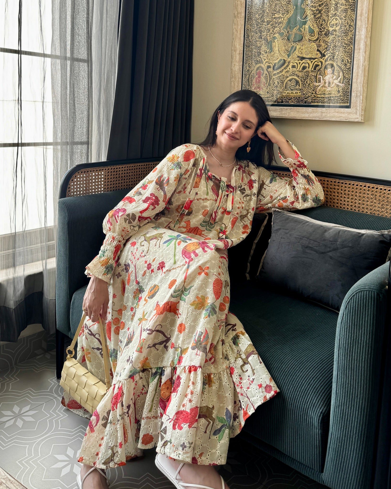 Fiona Maxi Dress in Jaisalmer Print