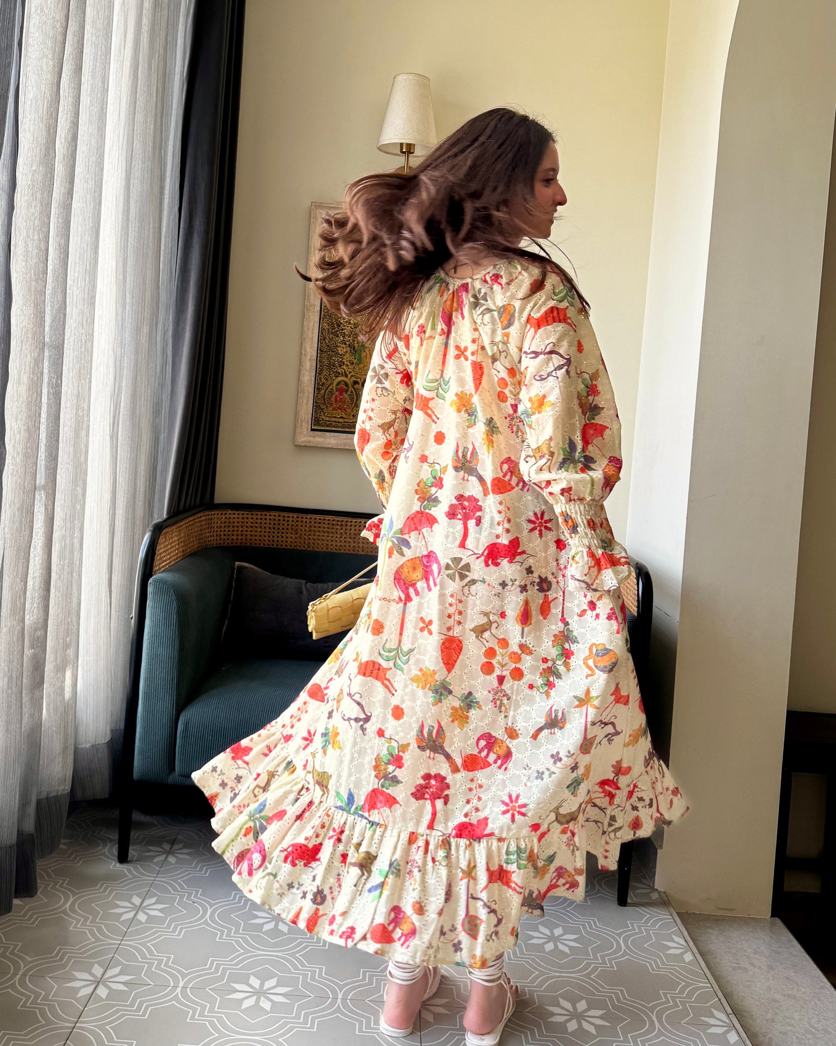 Fiona Maxi Dress in Jaisalmer Print