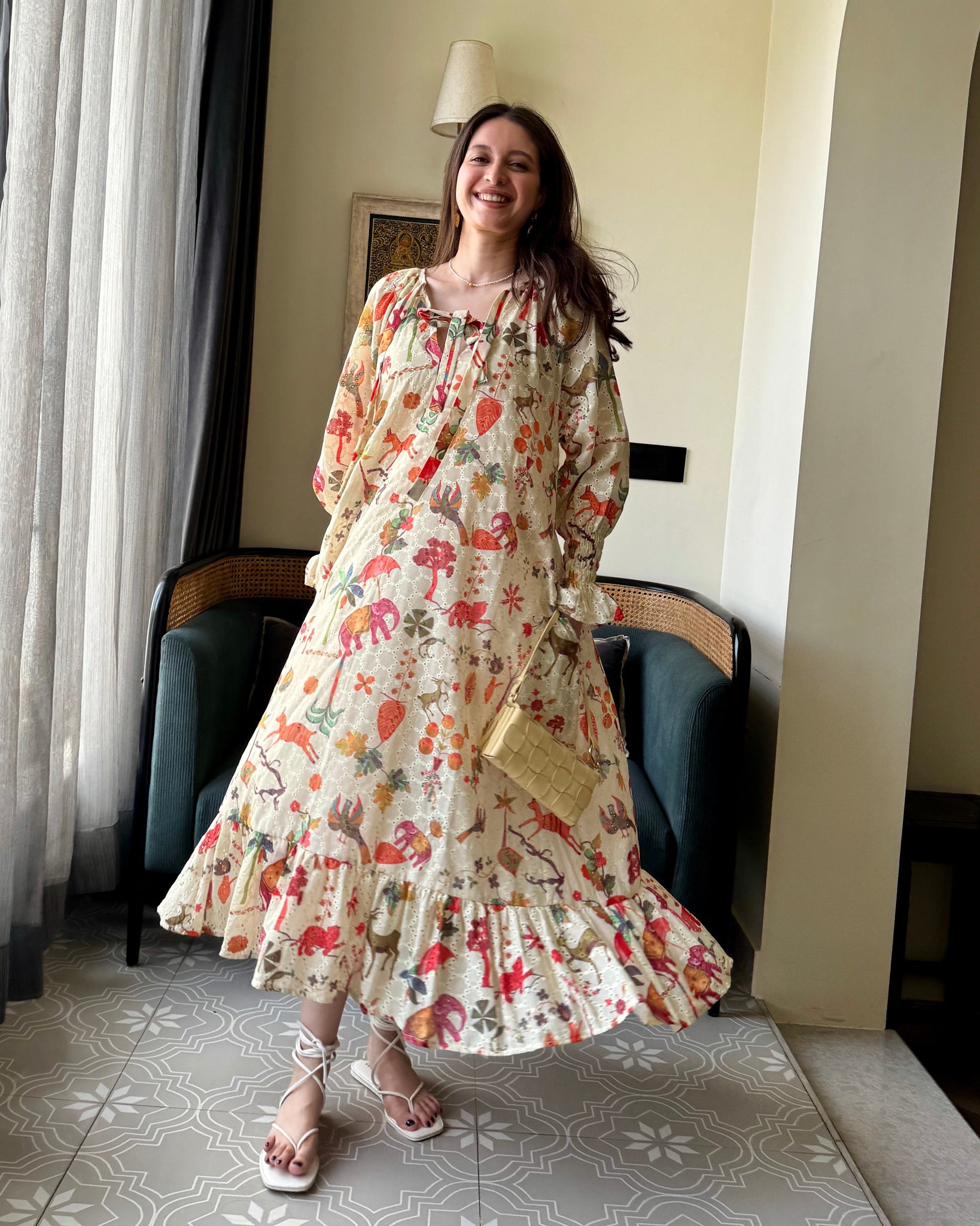 Fiona Maxi Dress in Jaisalmer Print