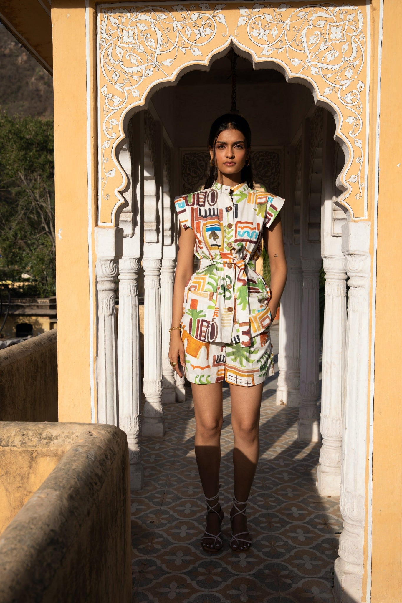 Masai Set In Casablanca Print