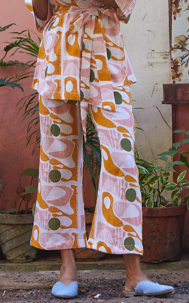 Kyoto pants in Dots and doodles Print